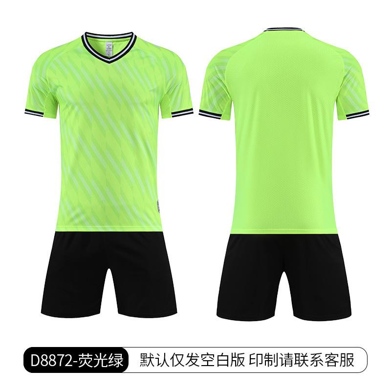 Football training clothes summer thin children's football clothes set short-sleeved men's outdoor running sports quick-drying breathable ball