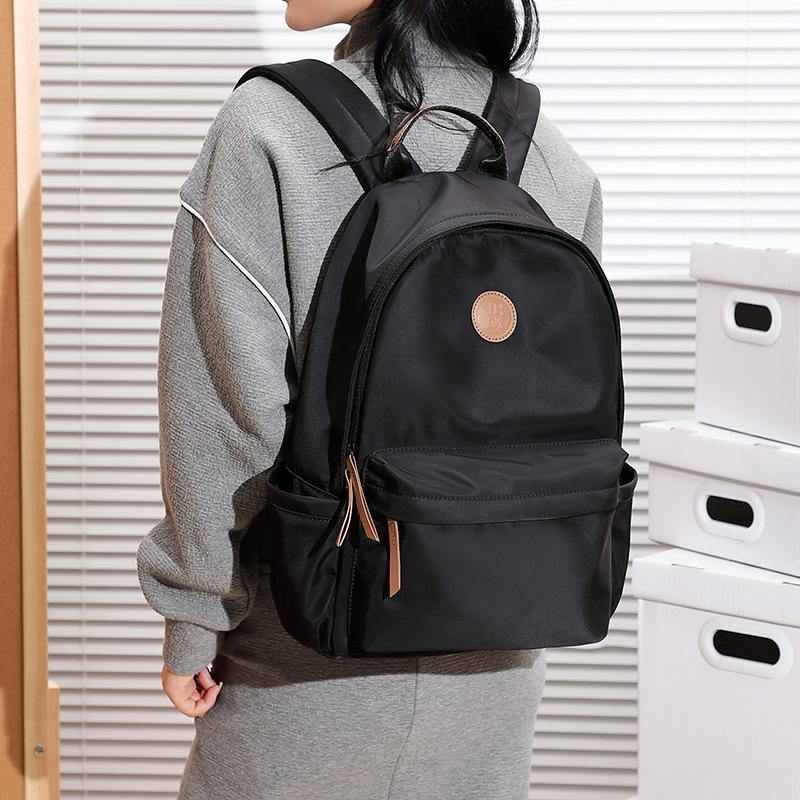 Modny Plecak Damski Nylonowy Plecak o Dużej Pojemności Dojazdy Nowy Prosty Torba na Komputer Plecak Casualowy Podróżny