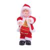 Claus Christmas Santa Toy With Music Playing Guitar Saxophone For Festive Decor