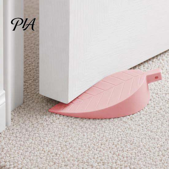 Door Stop Wedge Leaf Shaped Stopper Wedge, Non-Slip Wind?Resistant Stop, Easy Storage Holder Silent Anti?Collision Jam for Home Office Decor Anti