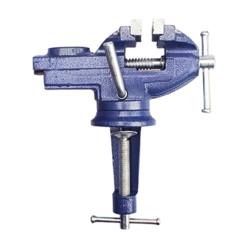 

Table Vise Home 75mm Aluminum Mini Jewelers Hobby Clamp On Table Bench Vise DIY Household Flat Mouth Table Vise