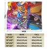 DBZ Super Blanket Velvet Textile Decor Beerus Goku Portable Super Warm Throw Blankets for Bed Bedroom Bedspread