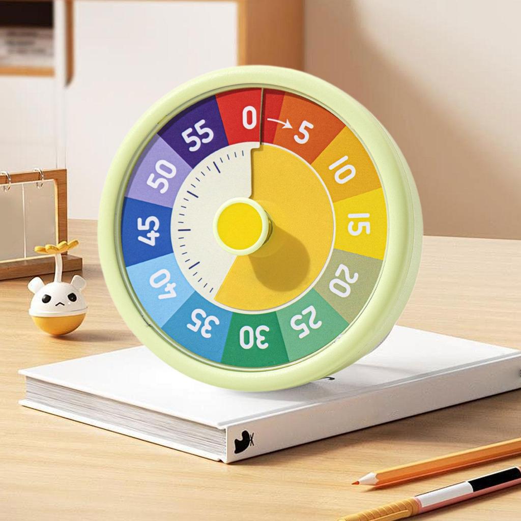 Visual Timer with Silent Mode Time Management Tool Classroom Homeschooling Cooking Timer Countdown Clock Task Reminder for Kids
