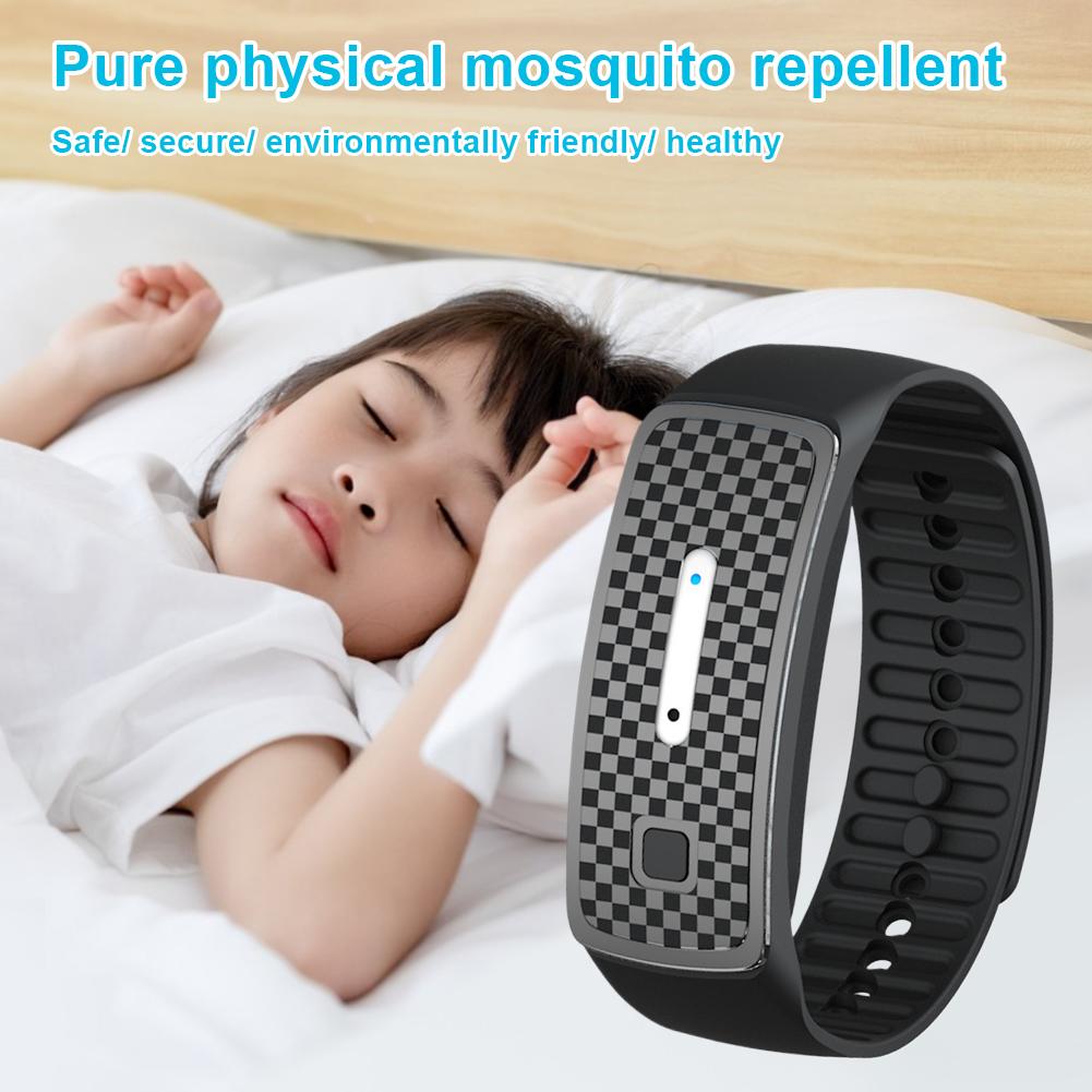 Ultrasonic Mosquito Bracelet Portable Electronic Mosquito Repeller Anti-mosquito Bracelet Watch for Outdoor Activity