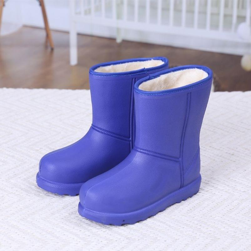 Winter warme Outdoor wasserdichte Schneestiefel Damen- und Herren-Kurzstiefel rutschfeste flachsohlige mittelhohe Stiefel verdickte Samt-Baumwollschuhe Baumwolle.