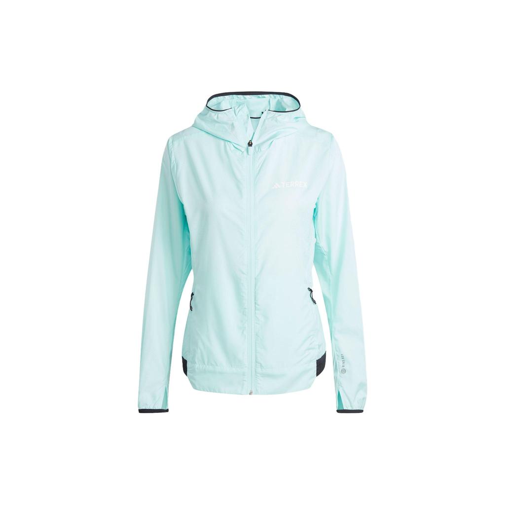 Adidas Xperior Windweave Wind Jacket With Solid Logo For Outdoor Sports And Trail Running Women Jackets Washed-Blue HZ5317