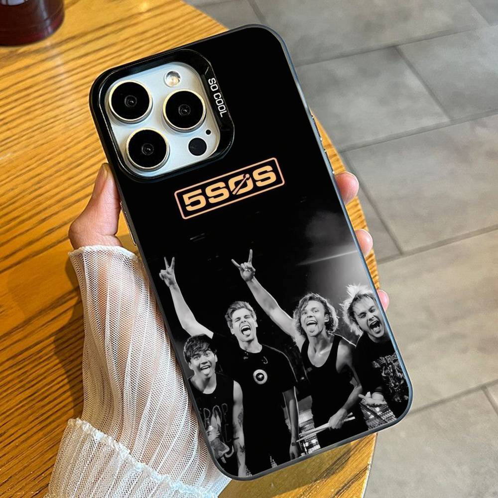 S-SecondS of SummerS 5SOS-Fans Phone Case For iPhone 16 17 15 14 12 13 Pro Max Black Candy Matte Shockproof Cover