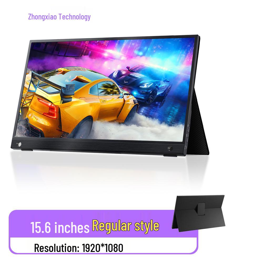 

15,6-дюймовый портативный монитор HDMI для PS5/Xbox: ЖК-экран с узкой рамкой, внешний игровой экран