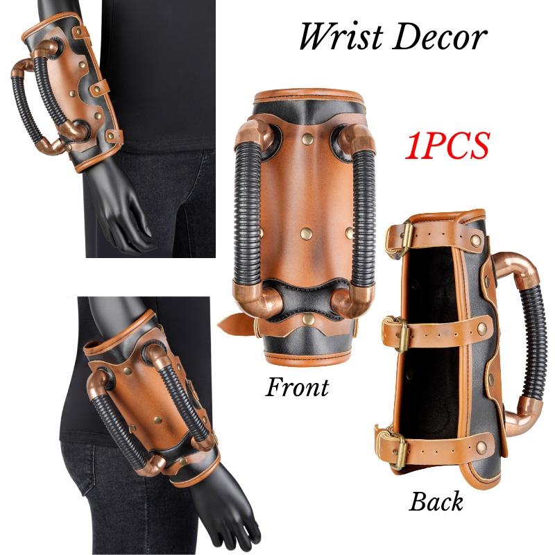 Gearduke Steampunk Cosplay Medieval Retro Knight Arm Bracelet Wristband Unique Design!