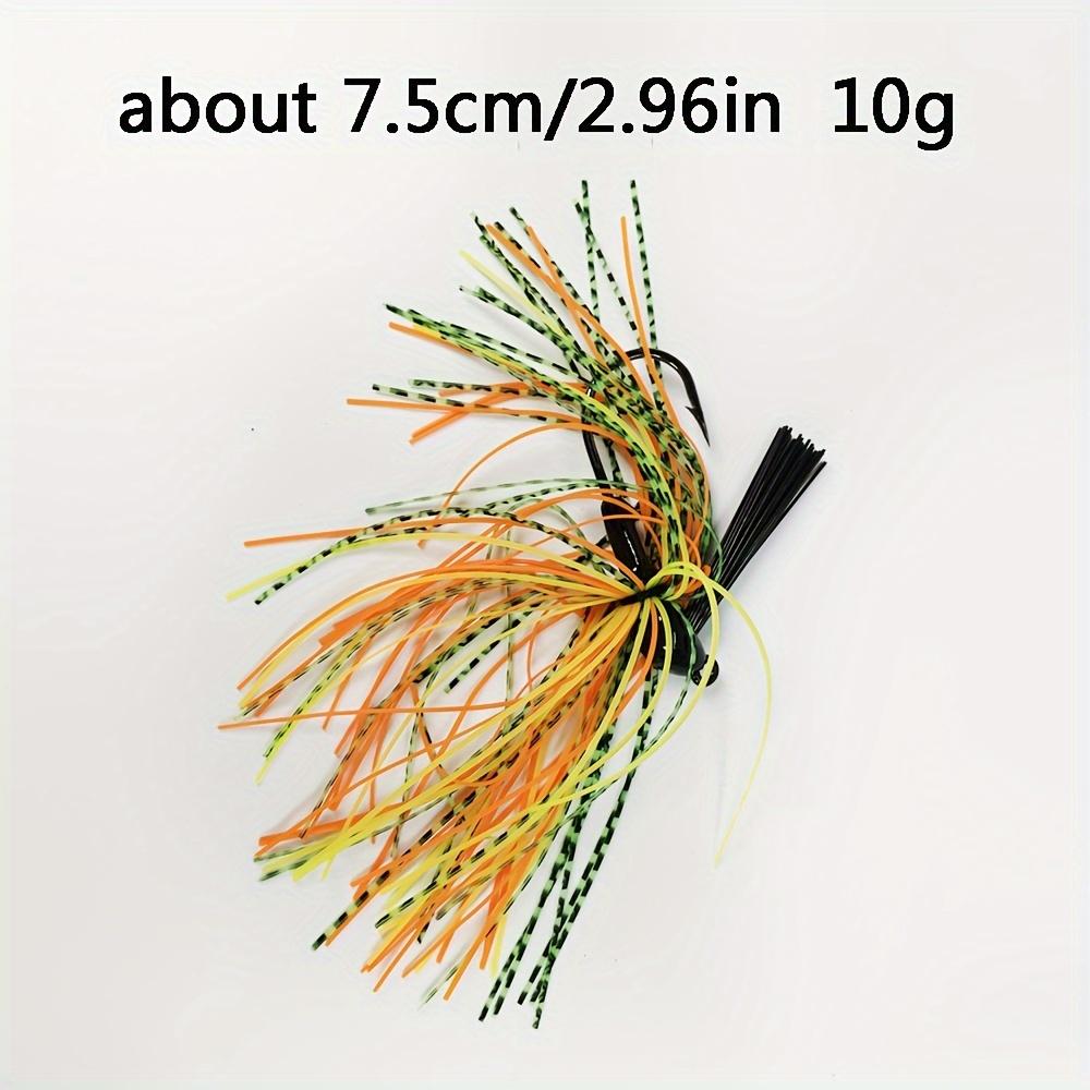 Silicone Fishing Skirt Baits - Weedless Football Jig Head, Mixed Colors, Hunting & Fishing Tackle