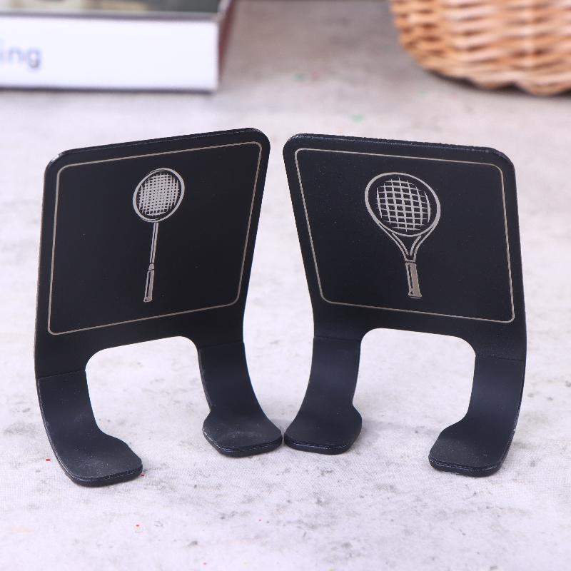 Universal Tennis Racket Wall Mounted Racket Rack Vertical Display Stand Stainless Steel Wall Hook Badminton Racket Holder