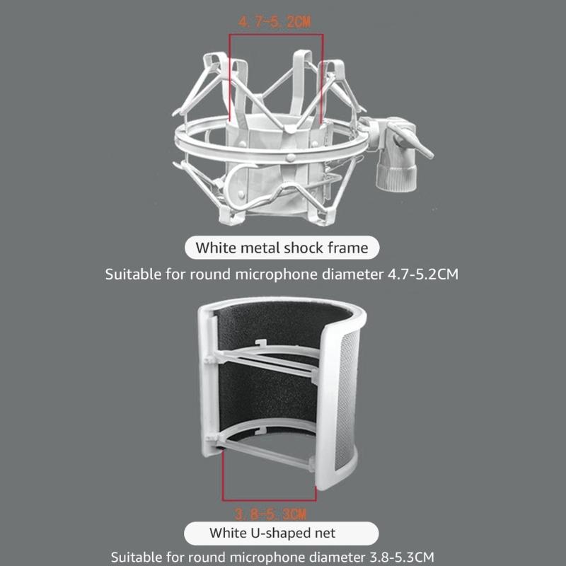 Professional Mic Boom Flexible Adjustable Microphone Stand Mount With/without Windshield for Studio and Home Recording