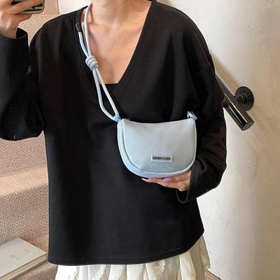 Korean Style Half Moon Bags Waterproof Sports Crossbody Bag Dumpling Shoulder Bag  Girls Boys
