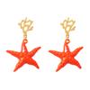 Summer Vacation Atmosphere Creative Design Conch Starfish Shell Earrings Fashionable Versatile Women's Models