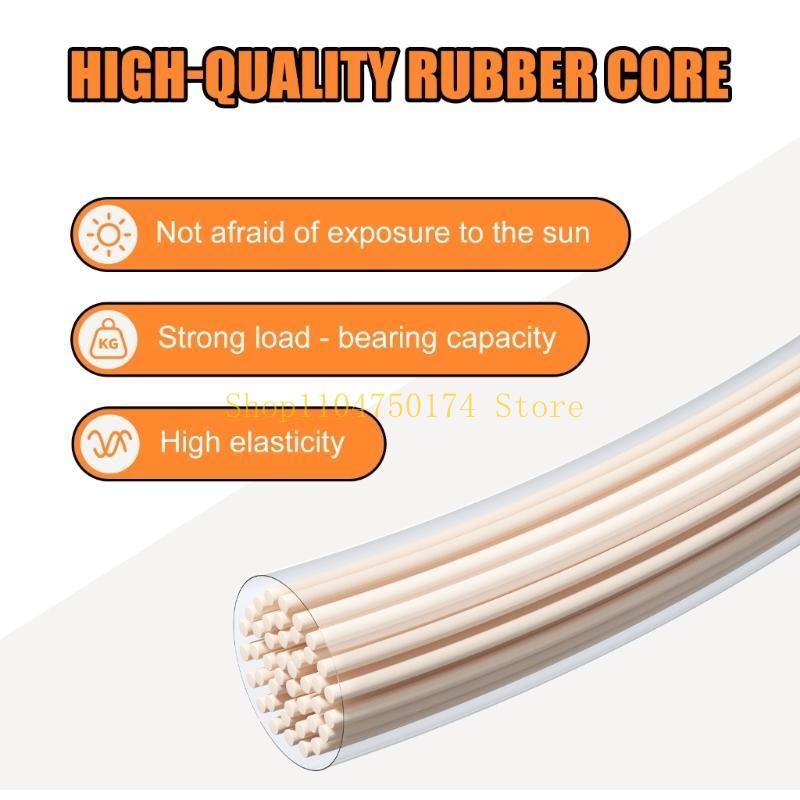 4pcs Not Corrosion Hook Elastic Tie Down Straps Rubber Bungee Cords for Trucks top sale