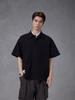 Men's New Balance T-Shirts Men's Black Lapel Moderate Straight Fit