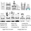 Presser Feet - Brother - HB057 - 11 Pieces - Compatible with Janome and Singer - Durable Metal