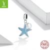 Dripping Blue Starfish Pearl Pendant, Summer Fresh Diy Jewelry Accessories Scc1807
