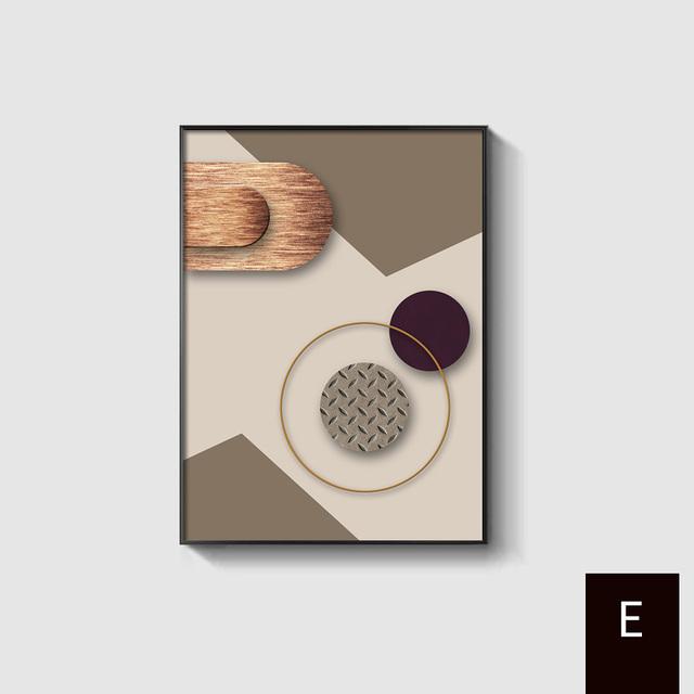 Nordic Luxury Posters and Prints Abstract Geometric Wall Art Color Block Canvas Painting for Living Room Home Decoration Cuadros