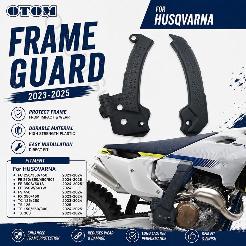 For HUSQVARNA -2025 Motorcycle Frame Guard Fairing Protection Cover Panel Shell FC FE FX TC TE TX 125 250 350 450 Motocross