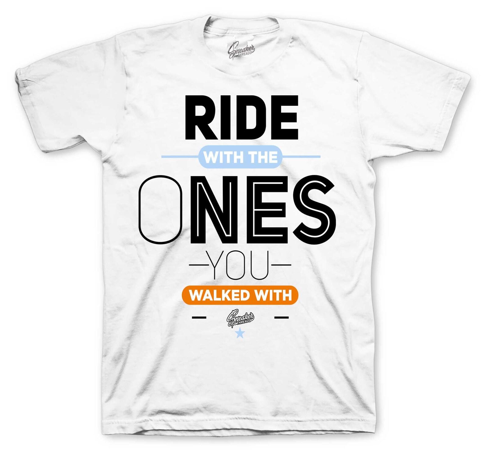 Shirts To Match Retro 1 Alaska White - Ride Sneaker Tees S