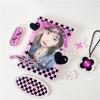 3 Inch Acrylic Photo Frame Idol Postcards Display Photo Cards Decoration Card Holder Fashion Chain Stand Card Protective Case