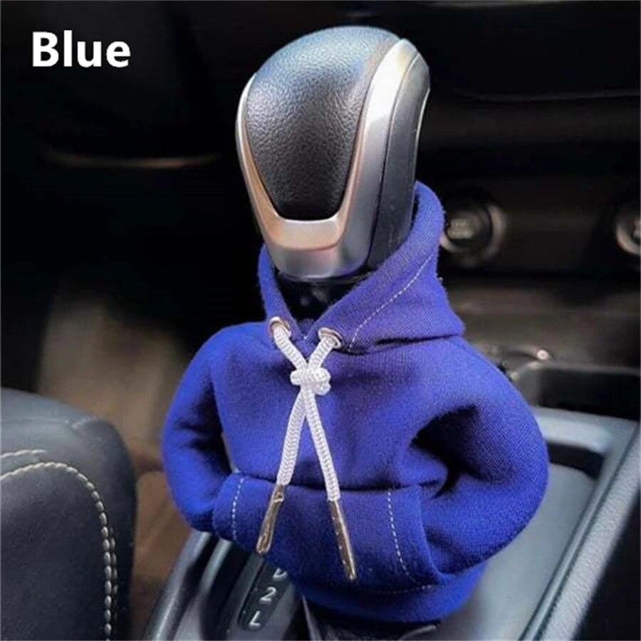 2023 New Car Fashion Hoodie Car Shift Knob Cover Manual Handle Gear Lever Decoration Hoodie Cover Auto Car Interior Accessories