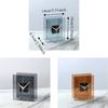 Nordic Style Flower-Insertable Clock Minimalist Square Table Clock Desktop Vase Clock  Living Room