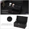 Carbon Fiber PU Jewelry Organizer Box 22.2 * 11 * 11.2cm Bracelet Box  For Women