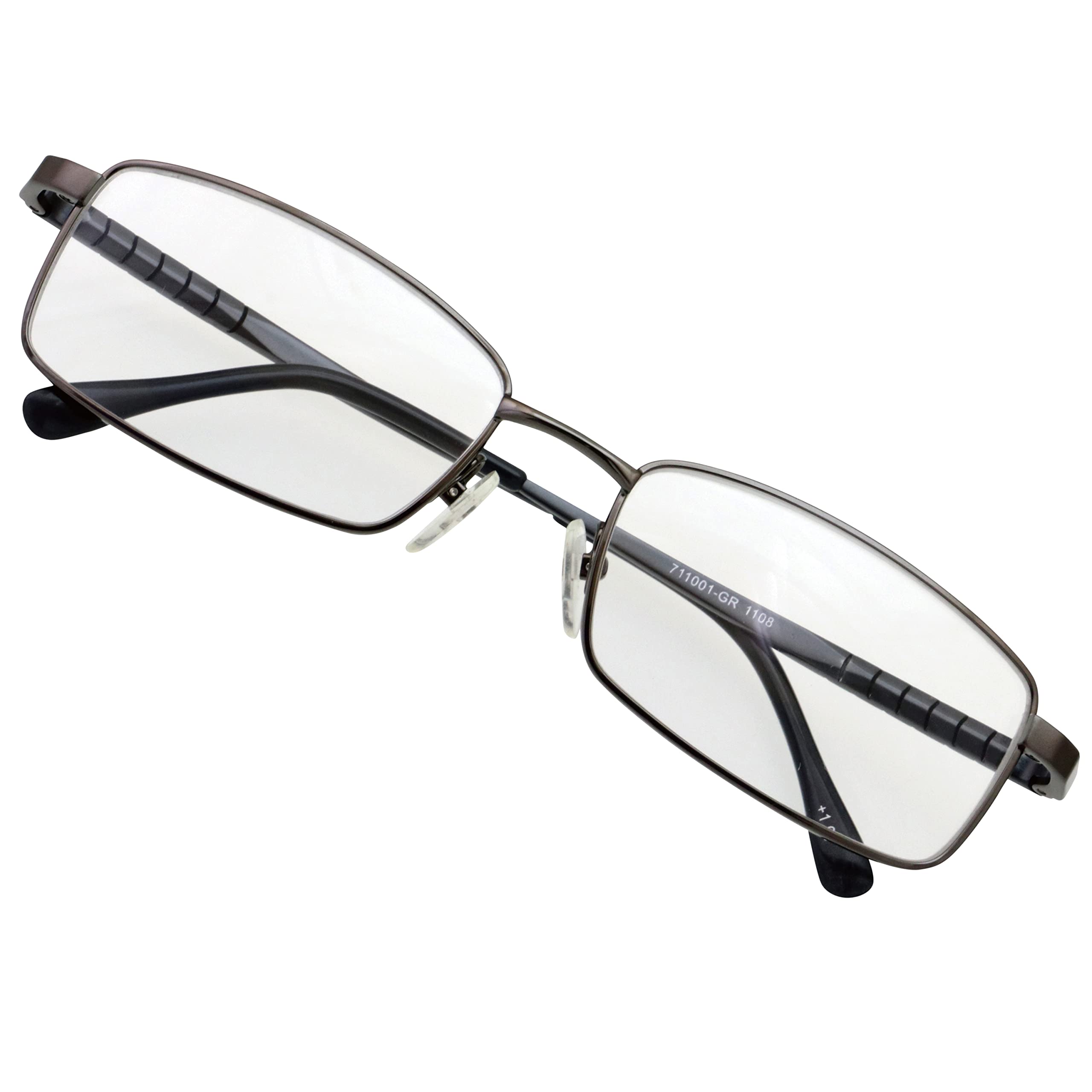 

Senior Eye Club S711001GR250 Очки для чтения Очки из алюминиевого сплава квадратного типа с футляром 711001 Серые [Senior Love Club] 2.5 Мужские Женские +2.50 серый