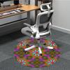 1pc Floral Pattern Carpet, Round Non Slip Durable Large Size Office Carpet, Suitable for Office