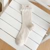 Princess Lace Socks - Boneless, Versatile Mid-calf Socks, Thin Style with Bow Ties, Mesh Openwork, Hollowed-out Design
