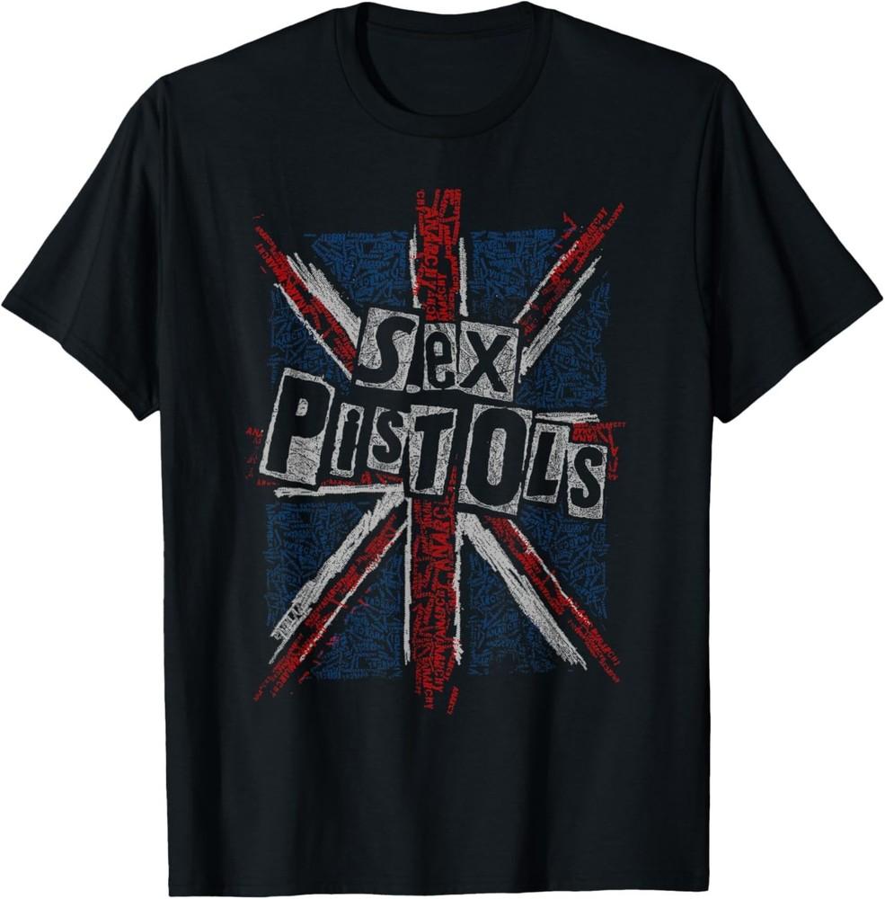 Sex Pistols Official Union Jack Words T-Shirt Unisex T-Shirt