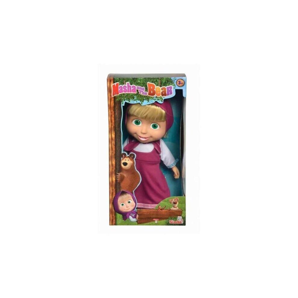 Simba Masha et l'Ours 40cm Poupée Douce Ensemble de Jeu avec Tenue Multicolore & Accessoires - Cadeau Idéal pour les Enfants