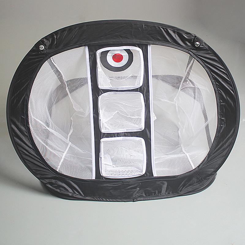 Golf Practice Net Golf Chipping Net Swing Trainer Pop Up Indoor Outdoor Chipping Pitching Cages Mats Portable Easy Folding
