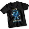67 Six Seven Funny Number With Joke Print Kids T-Shirt Novelty Boys Girls Tee #2
