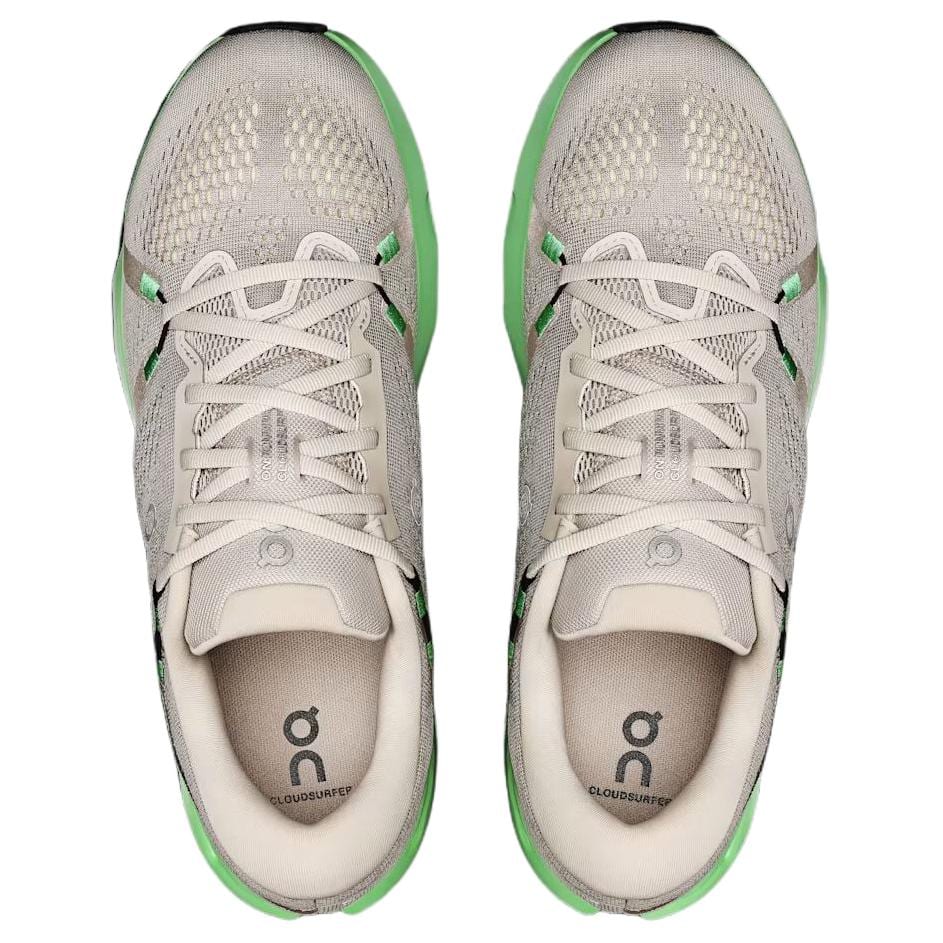 On Cloudsurfer 2 Breathable Low Top Casual Running Shoes Men's Beige Green 3MF10124048
