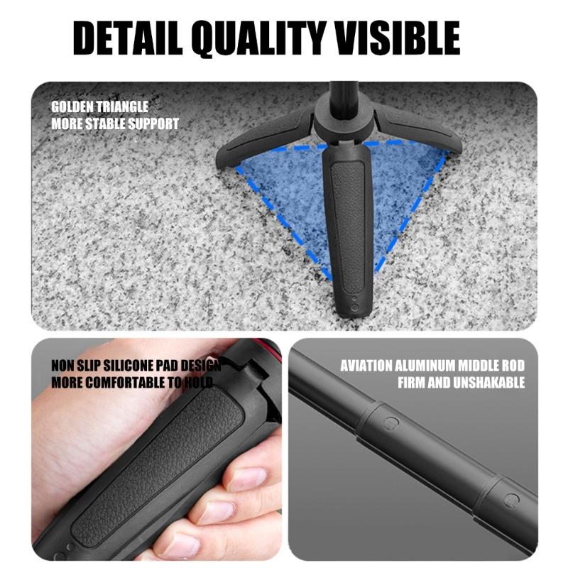 Adjustable Foldable Camera Tripod Stand for Pocket 3 Mainstream Action Cameras for Travel and Outdoor Use