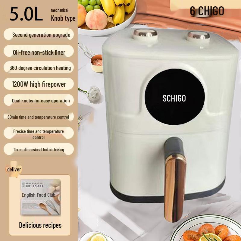 Large Capacity Drawer Air Fryer with Smart Safety Protection