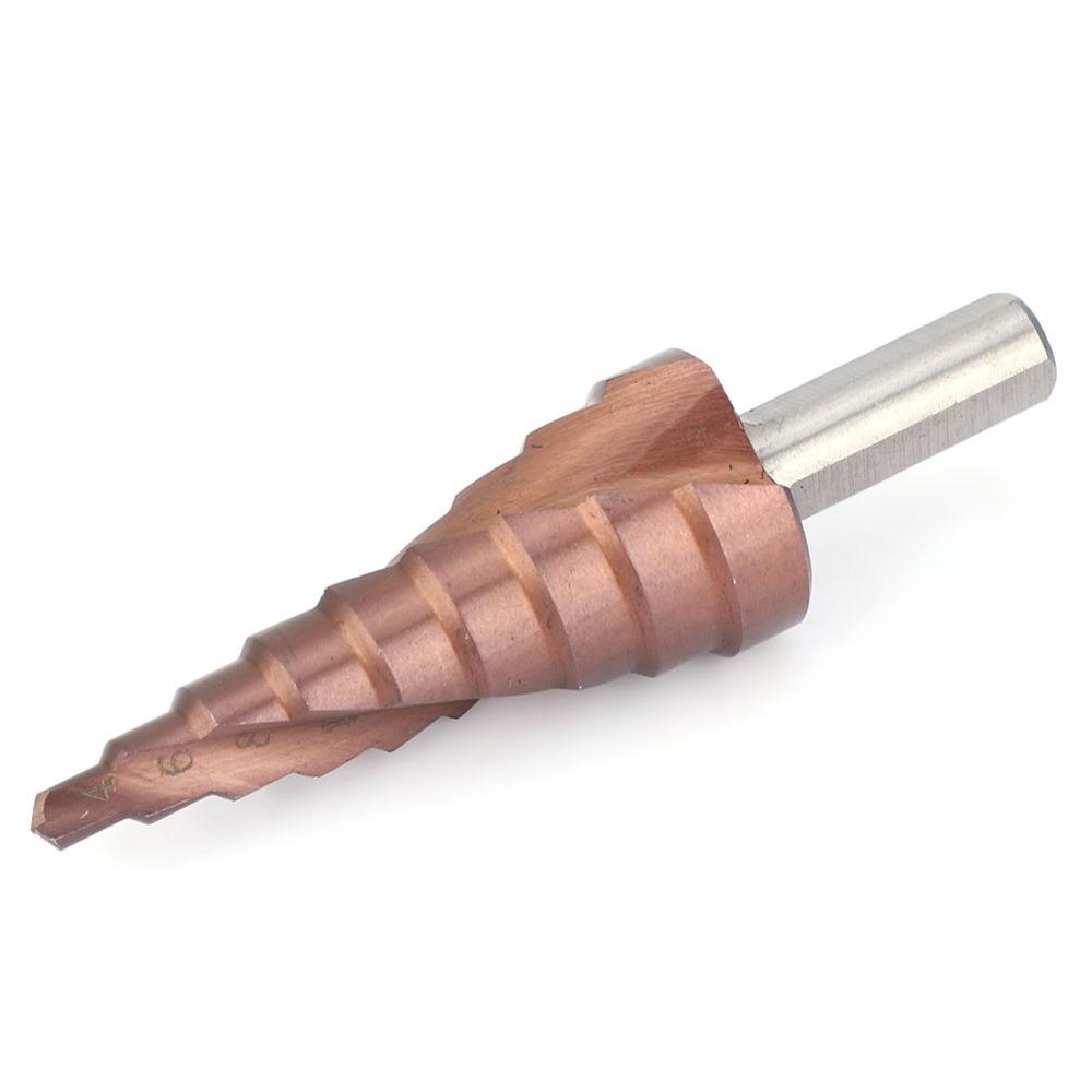 Triangular Shank Step Drill Bit Cobalt Coating Step Drill Bit Set Hole Opening Tool  Counterbore