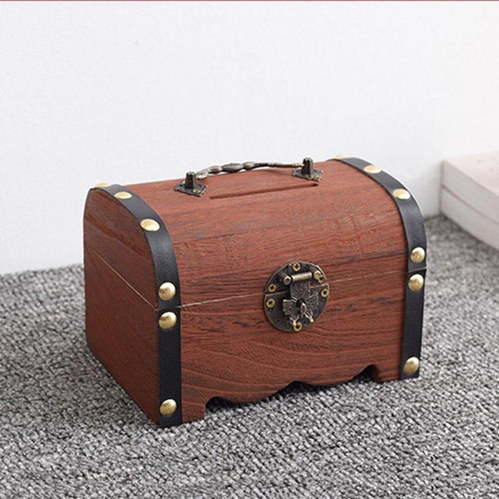 Decorative Jewelry Saving Pirate Organizer Handmade Money Lock Boxes  Children Gifts