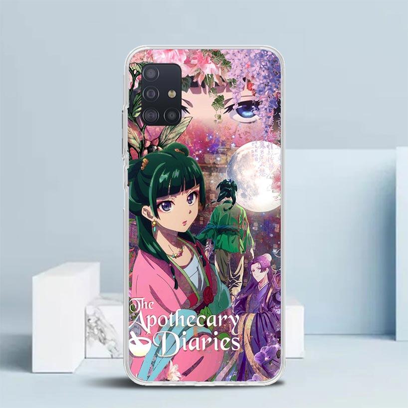 A-Apothecary D-Diaries Anime Soft Cover for Samsung Galaxy A12 A22 A32 A52 A72 A02S Phone Case Note 20 Ultra 10 S10 Plus A51 A71