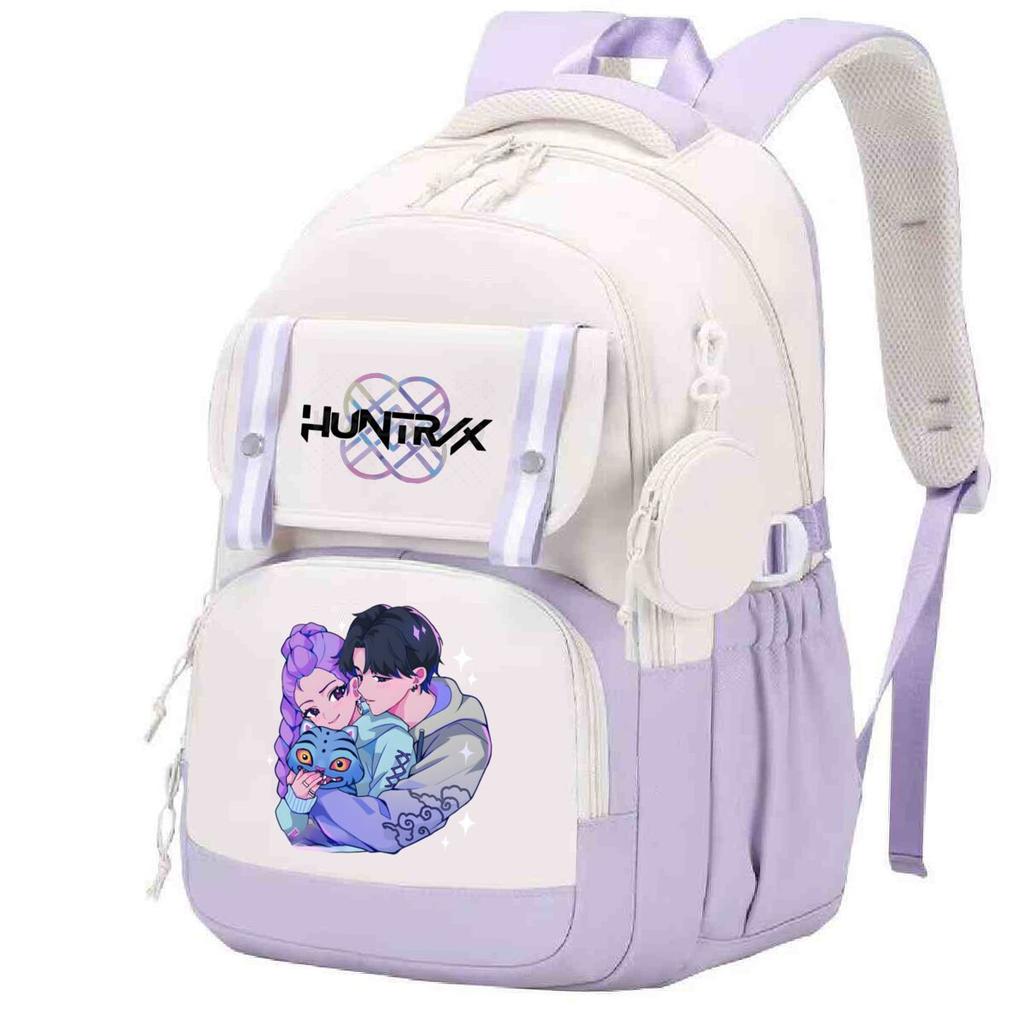 Animation Cartoon Printed Backpack Macaron Color Burden Reduction Ridge Protection Primary And Secondary School School Bag
