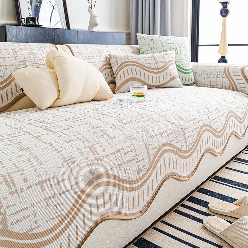 Ice Silk Sofa Cushion Summer Simple Modern Non-Slip Mat Cushion  New Summer Cool Sofa Cover Towel