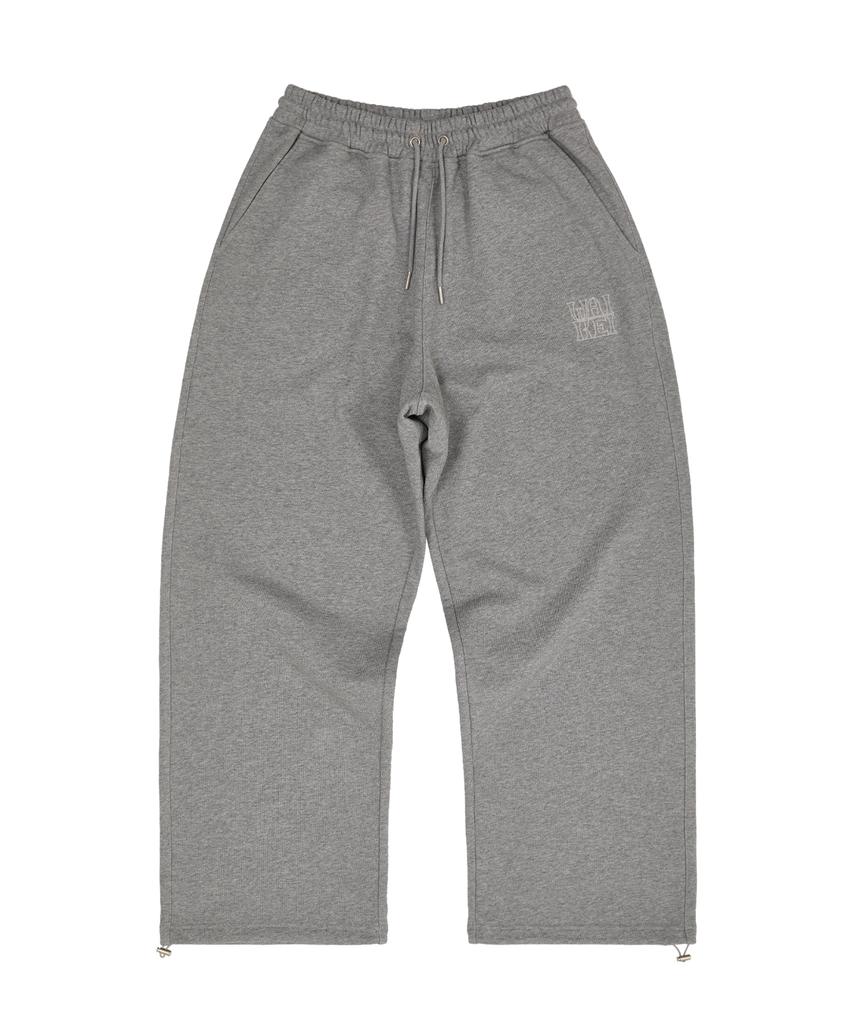 WAIKEI Logo Embroidered Sweatpants Gray