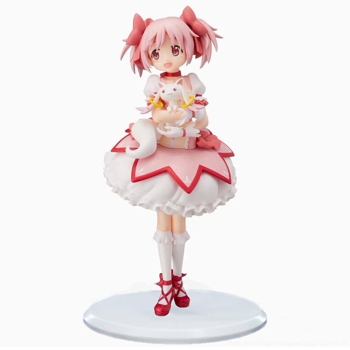 18cm Magical Anime Figure Kaname Madoka Action Models Figurines Desktop Ornaments Exquisite Toy Collection PMMM PVC girl Poseable Articulated Scale