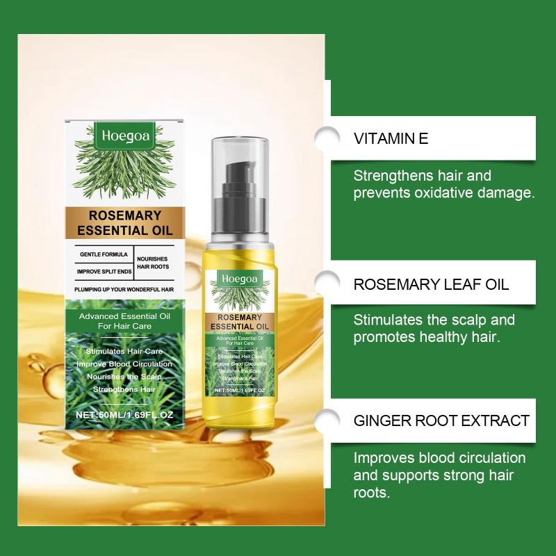 Rosemary Essential Oil Hair Growth Oils Pure Natural 50Ml Hair Essential Oils For Nourish Shiny Hair Healthy