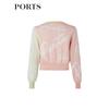 PORTS Women's Ribbed Short Cardigan Sweater