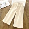 Girls Thick Warm Pants Winter Autumn Big Kids Velvet Wide Leg Trousers Children Casual Long Pants