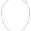 LUNNE Silver 925 Brilliant Slim Tennis Necklace #LSN56